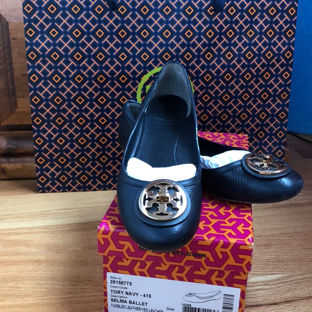 Tory Burch Flats (navy)
